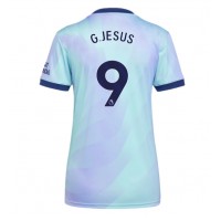 Camisa de Futebol Arsenal Gabriel Jesus #9 Equipamento Alternativo Mulheres 2024-25 Manga Curta